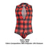 CandyMan 99800 Lumberjack Bodysuit Color Red